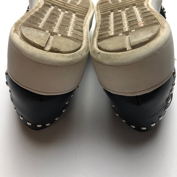 STEVE MADDEN "Smash" Slip on Sneakers Black Silver Studs Size 7.5 - Picture 6 of 6